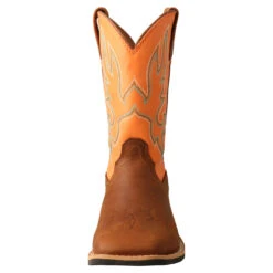 Twisted X Children's Top Hand Tan & Orange Boots YTH0018 -Wildwest Boot Store YTH0018 05
