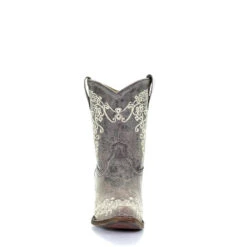 Corral Boots Corral Ladies Lisa Brown Crater Bone Embroidery Shortie Boots A3190 -Wildwest Boot Store a3190 4