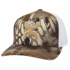 Hooey® Men's Bass 5-Panel Brown & White Flexfit Cap 2155BRWH
