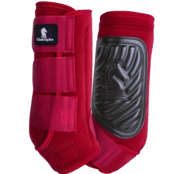 Classic Equine Classic Fit Protective Boot 2pack Front -Wildwest Boot Store classicfitcrimson