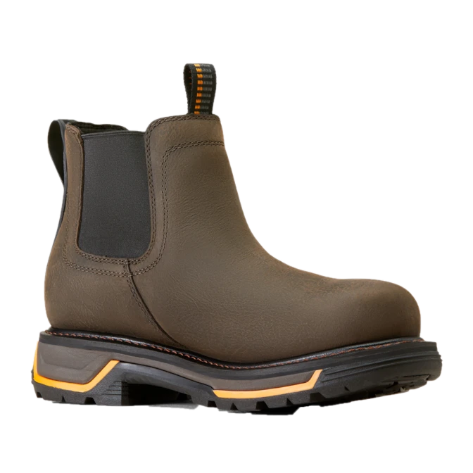 Ariat Men's Big Rig Chelsea Waterproof Iron Coffee Work Boots 10042545 1 Ariat Men's Big Rig Chelsea Waterproof Iron Coffee Work Boots 10042545