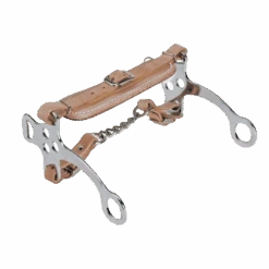 Camelot Stainless Steel Flat Fleece Lined Hackamore