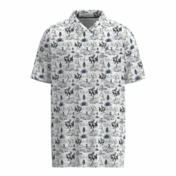 Hooey Men's Weekender Comanche Print White Polo Shirt HP034WHPR
