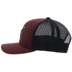 Hooey "Sterling" 6-Panel Maroon/Black Hat 2206T-MABK -Wildwest Boot Store lkjlkjkljlkj