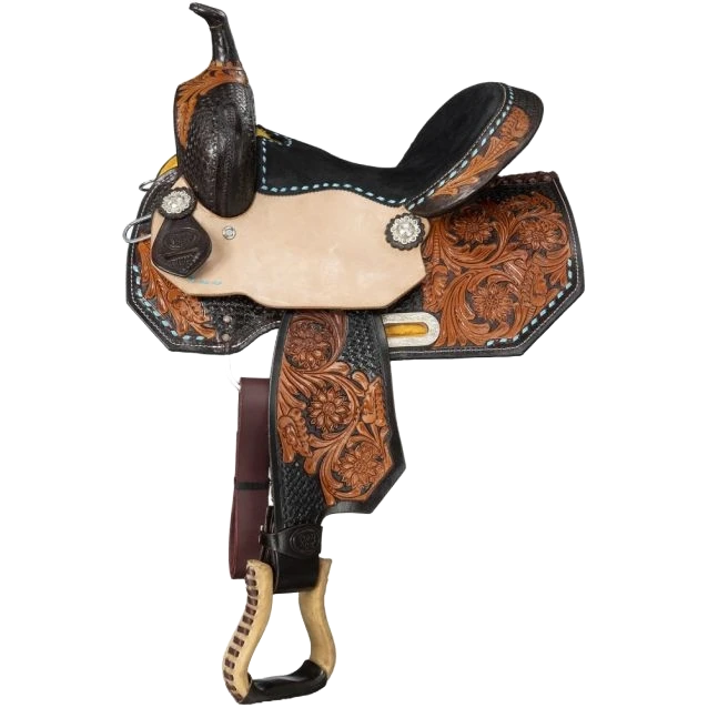 Royal King 12" Youth Benton Barrel Saddle 1 Royal King 12" Youth Benton Barrel Saddle