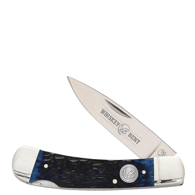 Whiskey Bent Blueberry Lock Blade Pocket Knife WB13-32 1 Whiskey Bent Blueberry Lock Blade Pocket Knife WB13-32